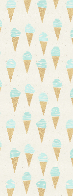 Estor enrollable con estampado de helado en cono