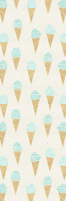 Estor enrollable con estampado de helado en cono
