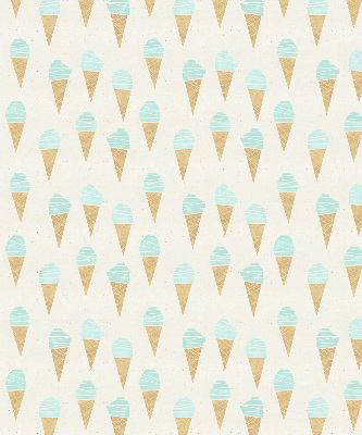 Estor enrollable con estampado de helado en cono