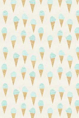 Estor enrollable con estampado de helado en cono
