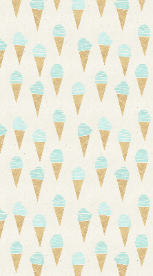Estor enrollable con estampado de helado en cono
