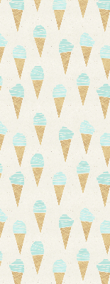 Estor enrollable con estampado de helado en cono