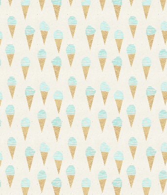 Estor enrollable con estampado de helado en cono