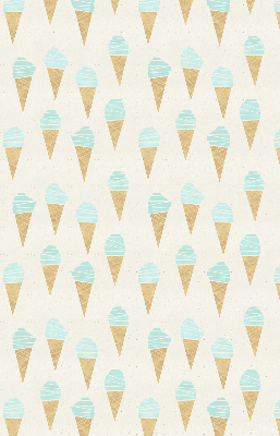 Estor enrollable con estampado de helado en cono