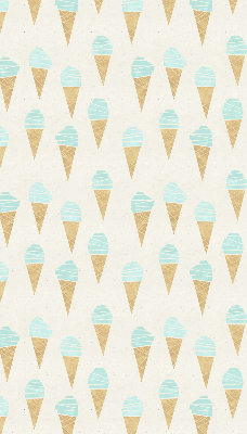 Estor enrollable con estampado de helado en cono