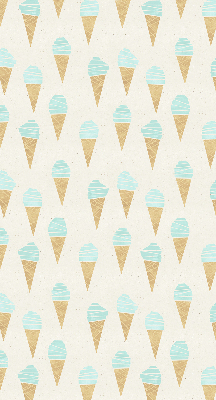 Estor enrollable con estampado de helado en cono