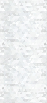 Modern roller blind con patrón de triángulos grises