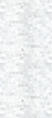 Modern roller blind con patrón de triángulos grises