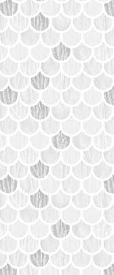 Modern roller blind con motivo en escala de grises