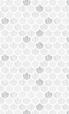 Modern roller blind con motivo en escala de grises