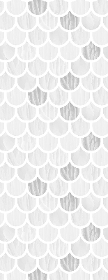 Modern roller blind con motivo en escala de grises