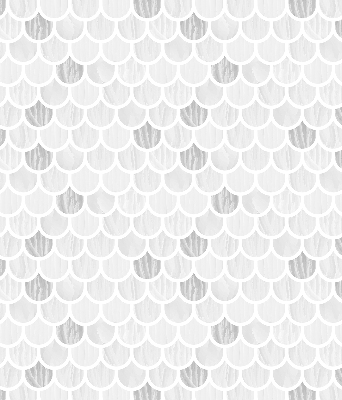 Modern roller blind con motivo en escala de grises