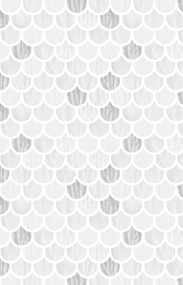 Modern roller blind con motivo en escala de grises