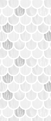 Modern roller blind con motivo en escala de grises