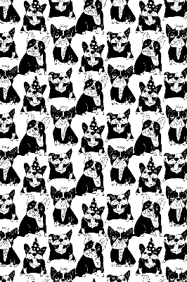 Modern roller blind con estampado de perros de tiro
