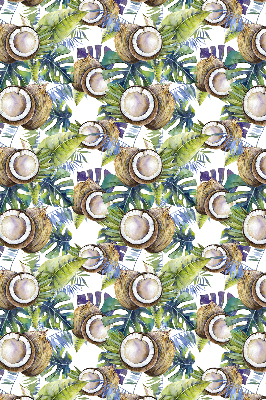 Modern roller blind con estampado de cocos y hojas