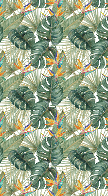 Modern roller blind con estampado de plantas tropicales