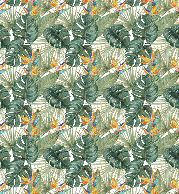 Modern roller blind con estampado de plantas tropicales
