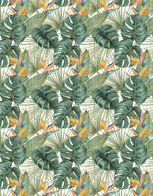 Modern roller blind con estampado de plantas tropicales