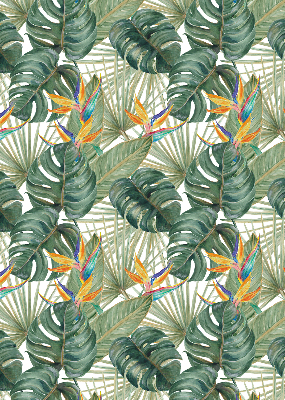 Modern roller blind con estampado de plantas tropicales