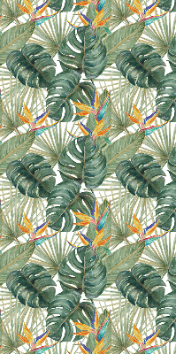 Modern roller blind con estampado de plantas tropicales