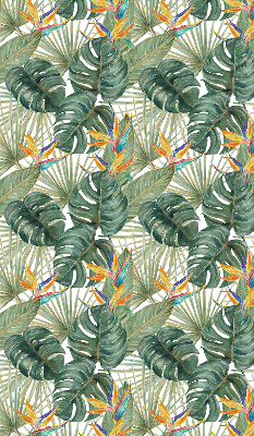 Modern roller blind con estampado de plantas tropicales