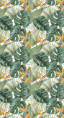 Modern roller blind con estampado de plantas tropicales