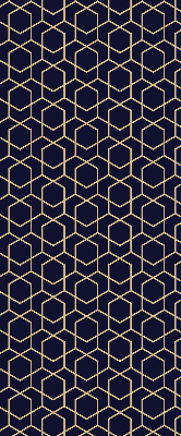 Modern roller blind con estampado de cubo 3D