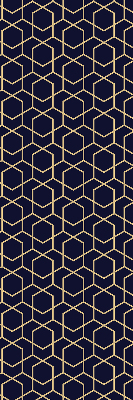Modern roller blind con estampado de cubo 3D