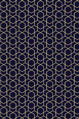 Modern roller blind con estampado de cubo 3D