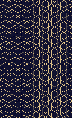 Modern roller blind con estampado de cubo 3D