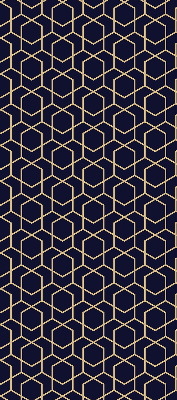 Modern roller blind con estampado de cubo 3D