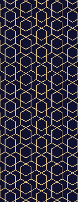 Modern roller blind con estampado de cubo 3D