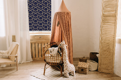 Modern roller blind con estampado de cubo 3D
