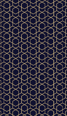 Modern roller blind con estampado de cubo 3D