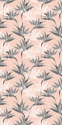 Modern roller blind con diseño de flores grises