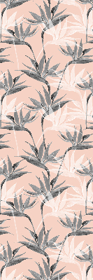 Modern roller blind con diseño de flores grises