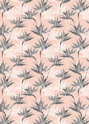 Modern roller blind con diseño de flores grises