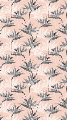 Modern roller blind con diseño de flores grises