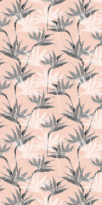 Modern roller blind con diseño de flores grises