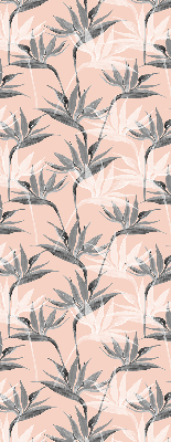 Modern roller blind con diseño de flores grises