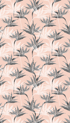 Modern roller blind con diseño de flores grises
