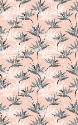Modern roller blind con diseño de flores grises