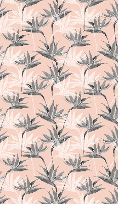 Modern roller blind con diseño de flores grises