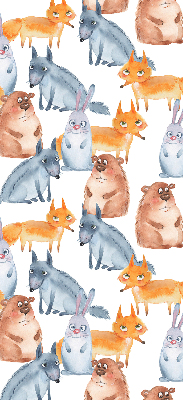 Modern roller blind con diseño de animales