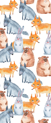 Modern roller blind con diseño de animales