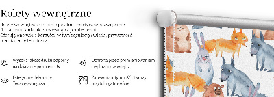 Modern roller blind con diseño de animales