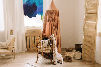 Modern roller blind con cuadro pintado