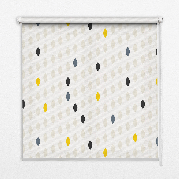 Modern roller blind con diseño de granos de colores