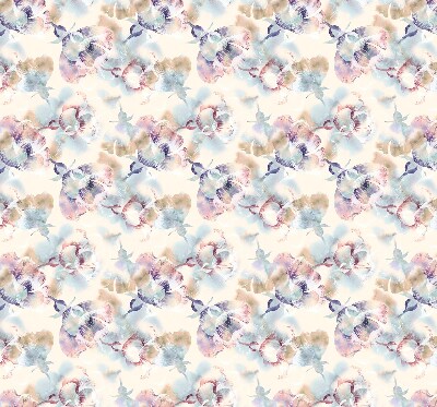 Modern roller blind con flores pintadas de colores